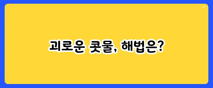 비염 검색 순위로 본 사람들의 고민