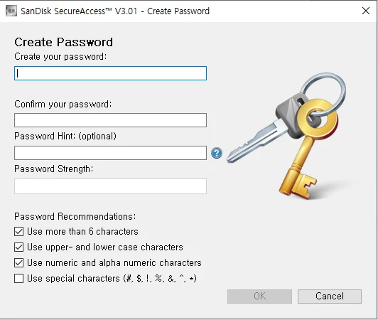 SanDiskSecureAccess-Create-Password