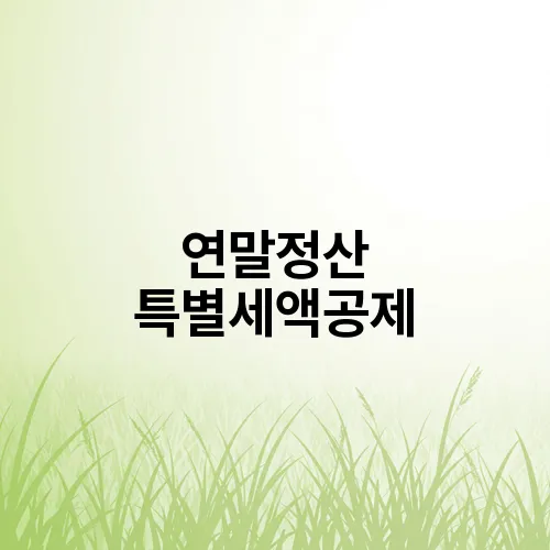연말정산 특별세액공제