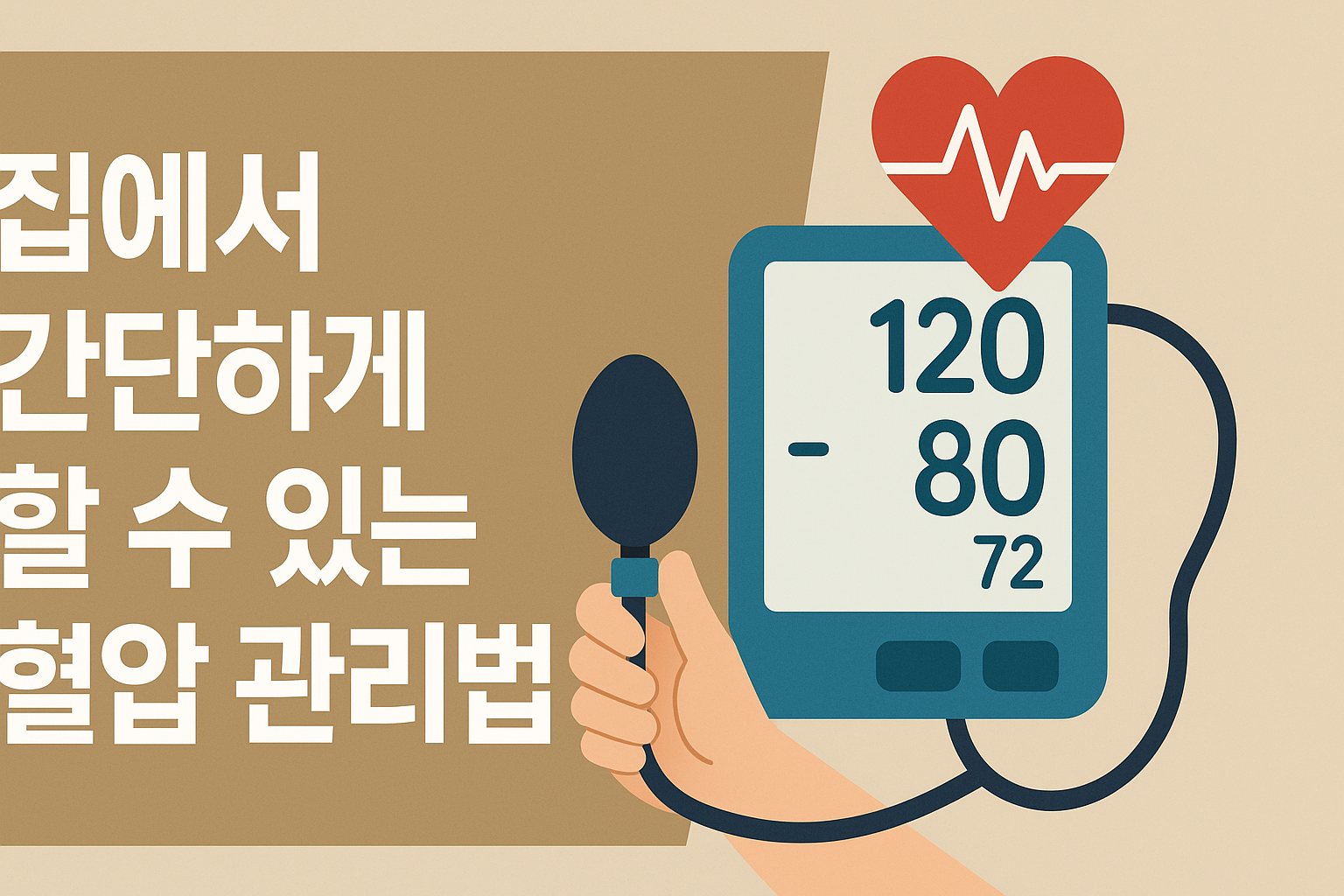 집에서 간단하게 할 수 있는 혈압 관리법