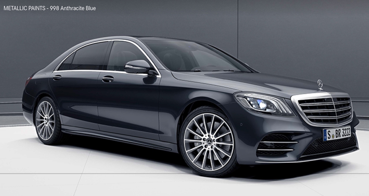 벤츠 S 클래스 Anthracite Blue( 색상코드 :&nbsp; 998)