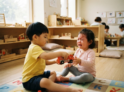 친구의 장난감을 빼앗은 아이, 어떻게 가르쳐야 할까요