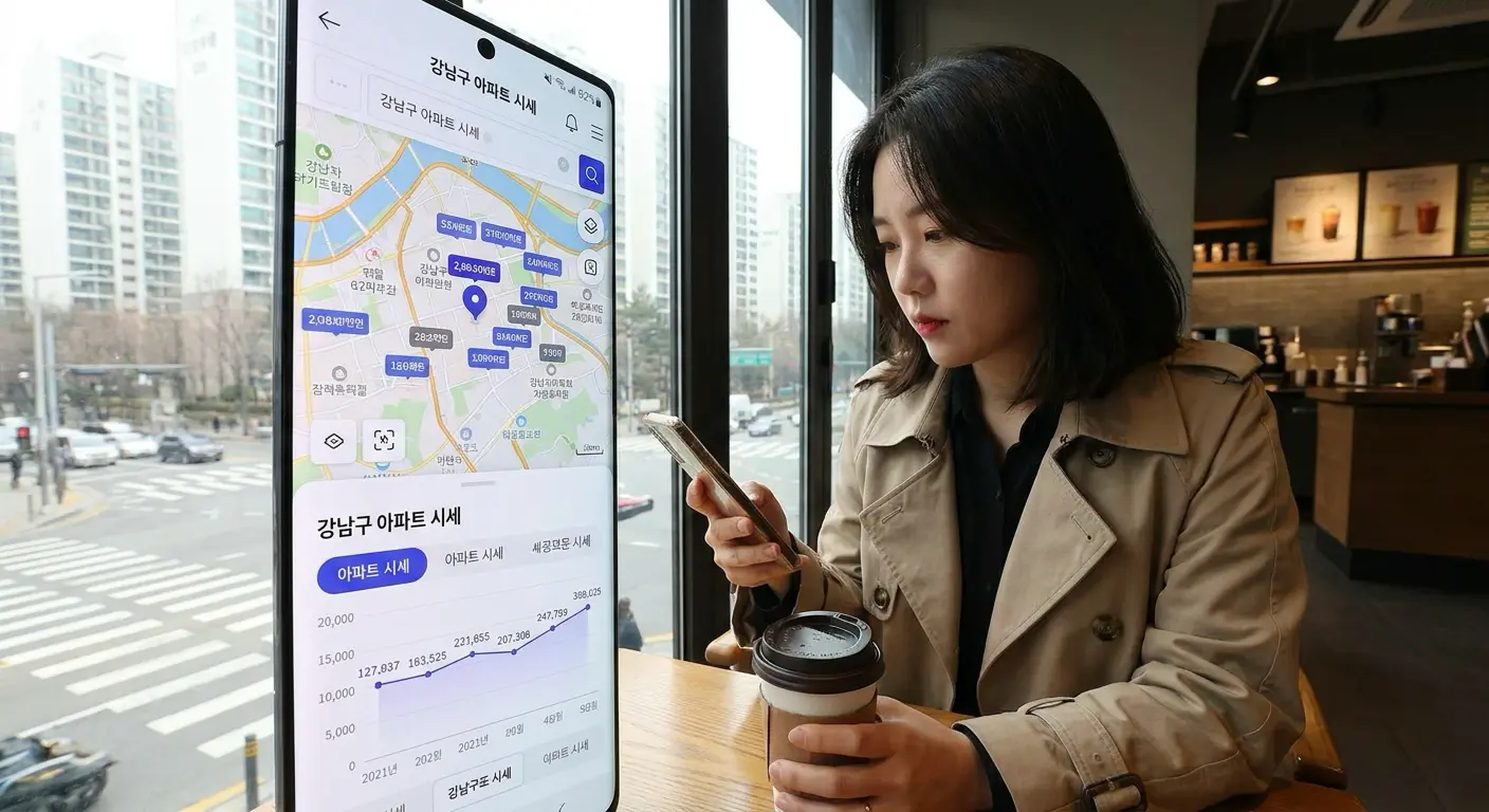 전세 시세 확인 화면