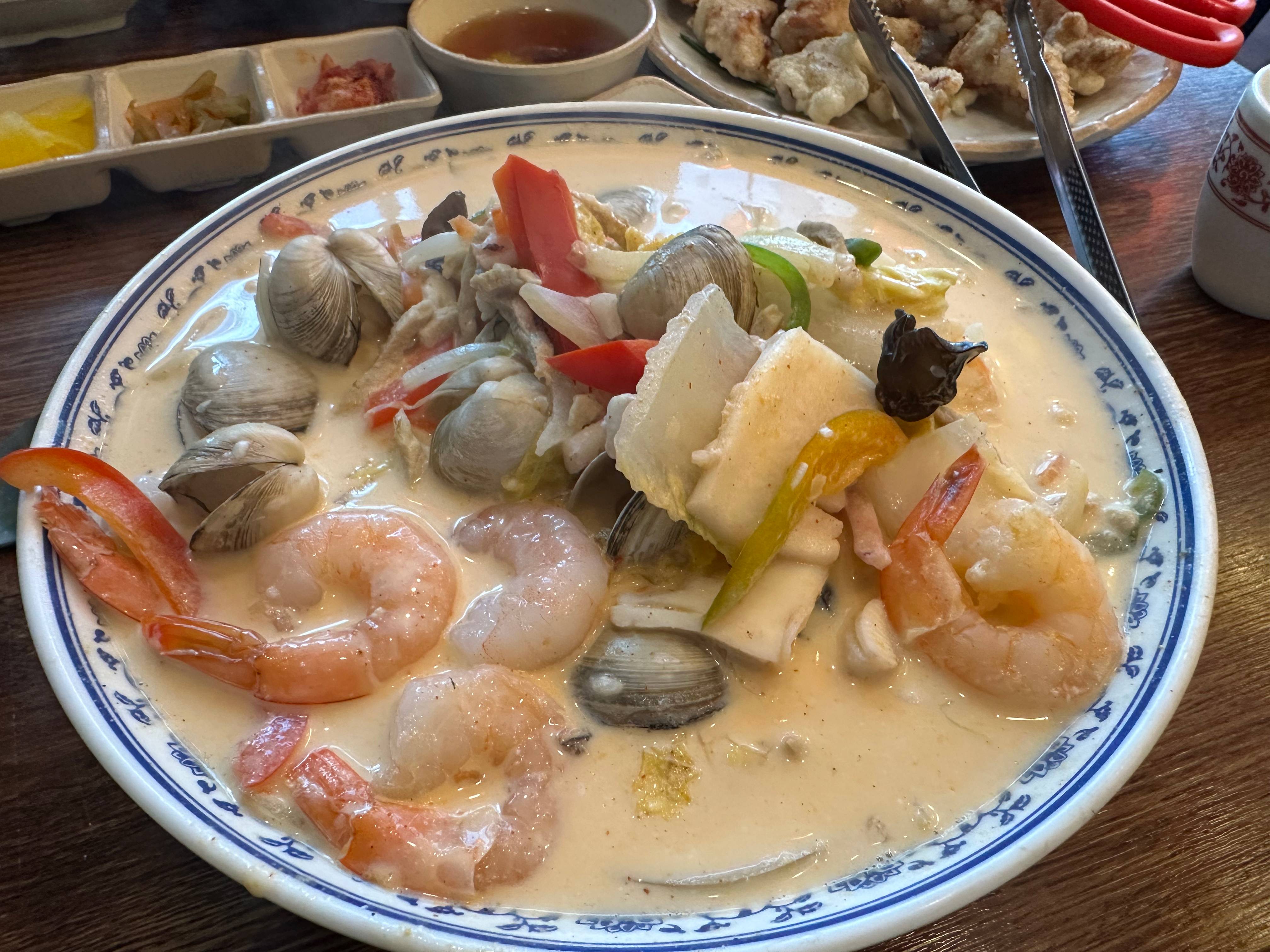 새우 크림 짬뽕면