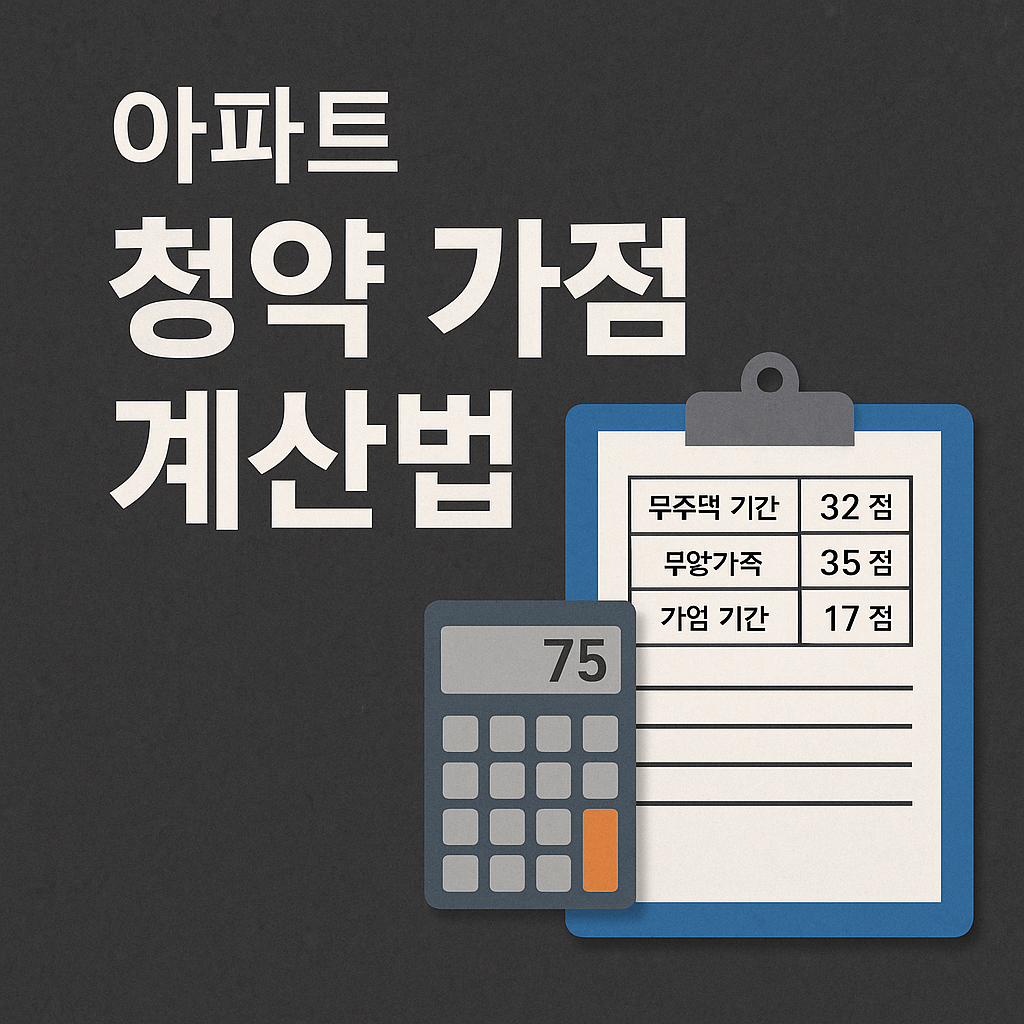 아파트 청약 가점 계산법