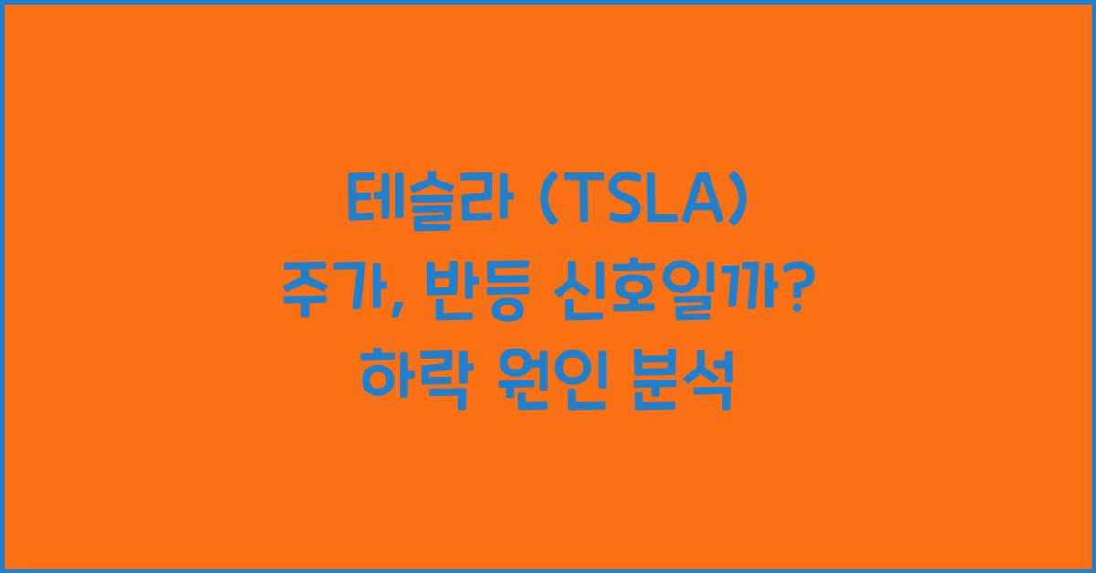 테슬라 (TSLA) 주가