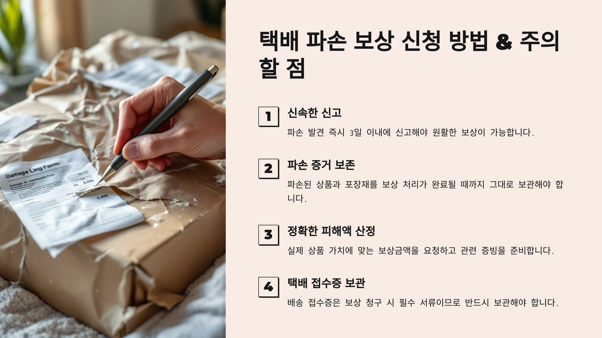 택배 파손 보상 신청 방법 &amp; 주의할 점 🔍