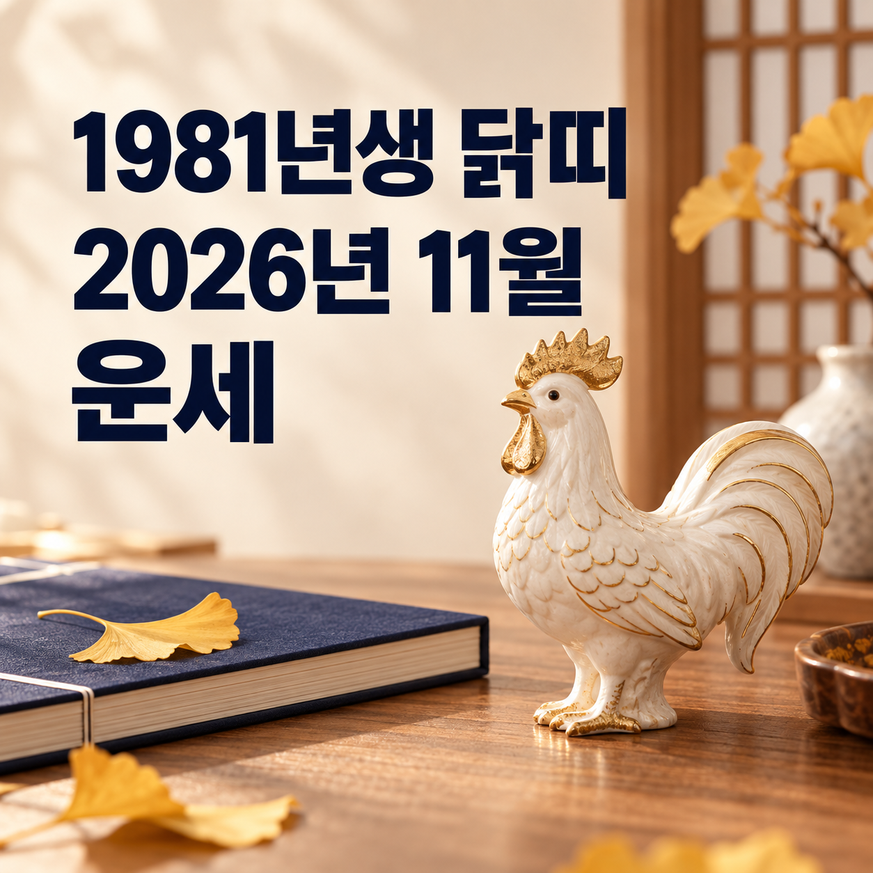 1981년생 닭띠 2026년 11월 운세 썸네일