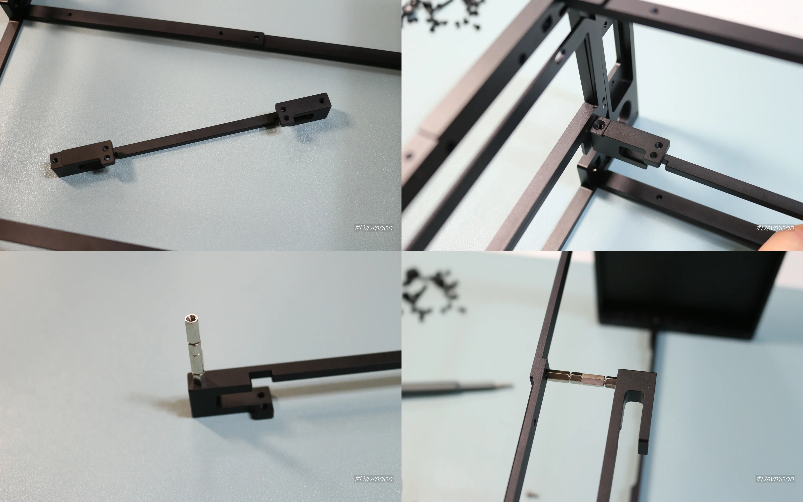 formd t1 v2 메인보드, 라이저케이블 거치대 장착