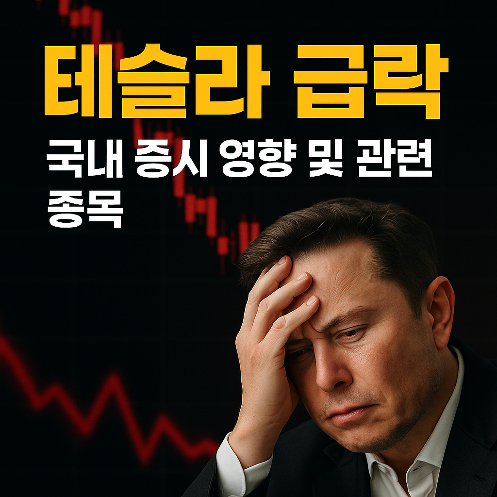 테슬라 급락이 국내 증시에 미치는 영향과 관련 종목 정리
