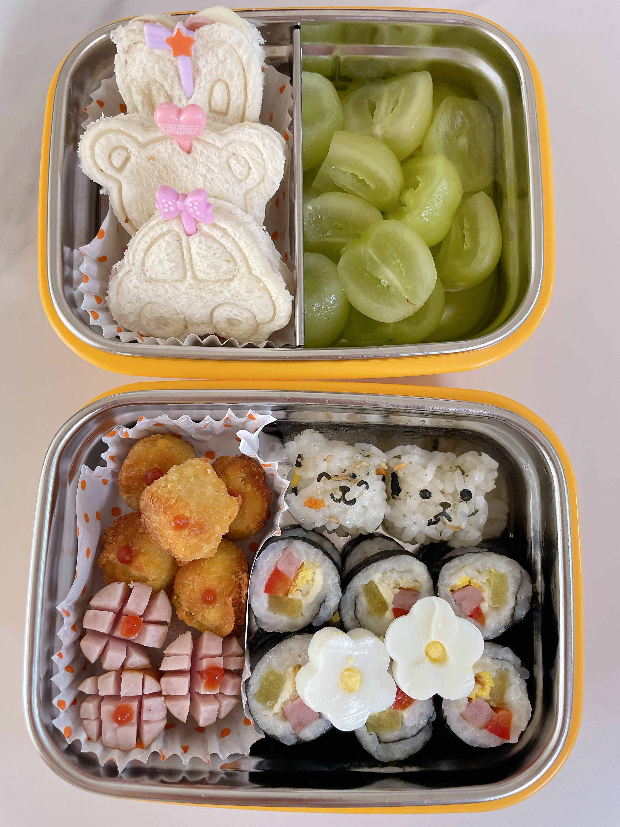 유아 소풍 도시락 메뉴 실제 준비 모습과 간단한 구성