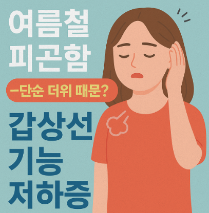 여름철-피곤함-단순-더위-때문?-갑상선-기능-저하증