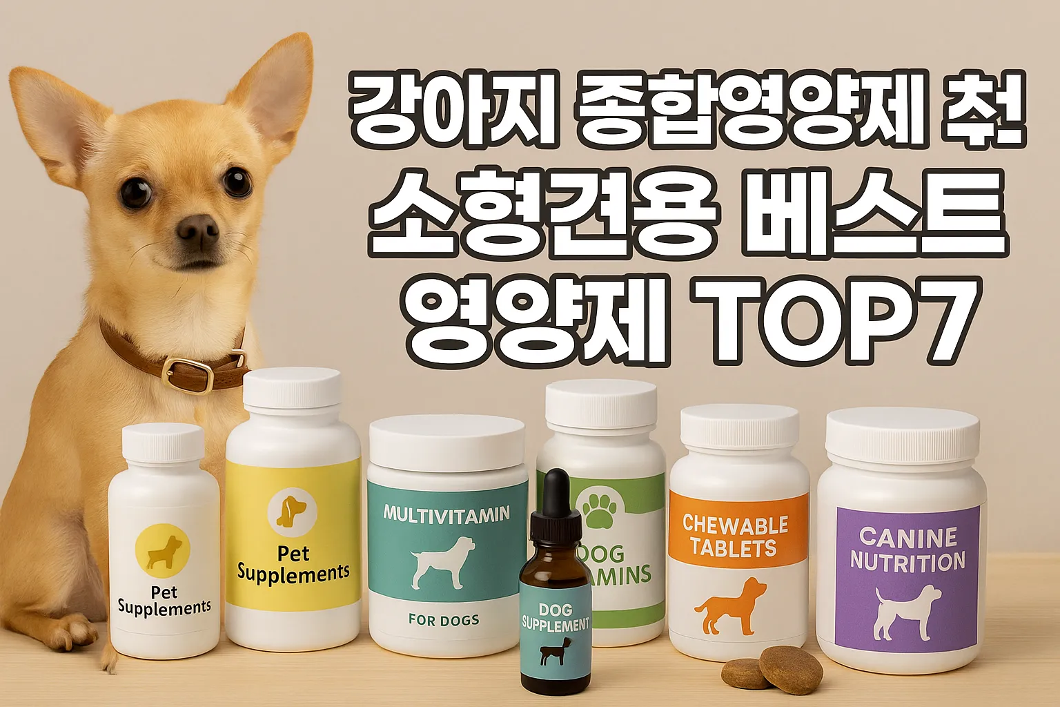 강아지 종합영양제 추천 – 소형견용 베스트 영양제 TOP7