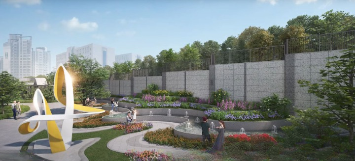 래미안 레벤투스 조경