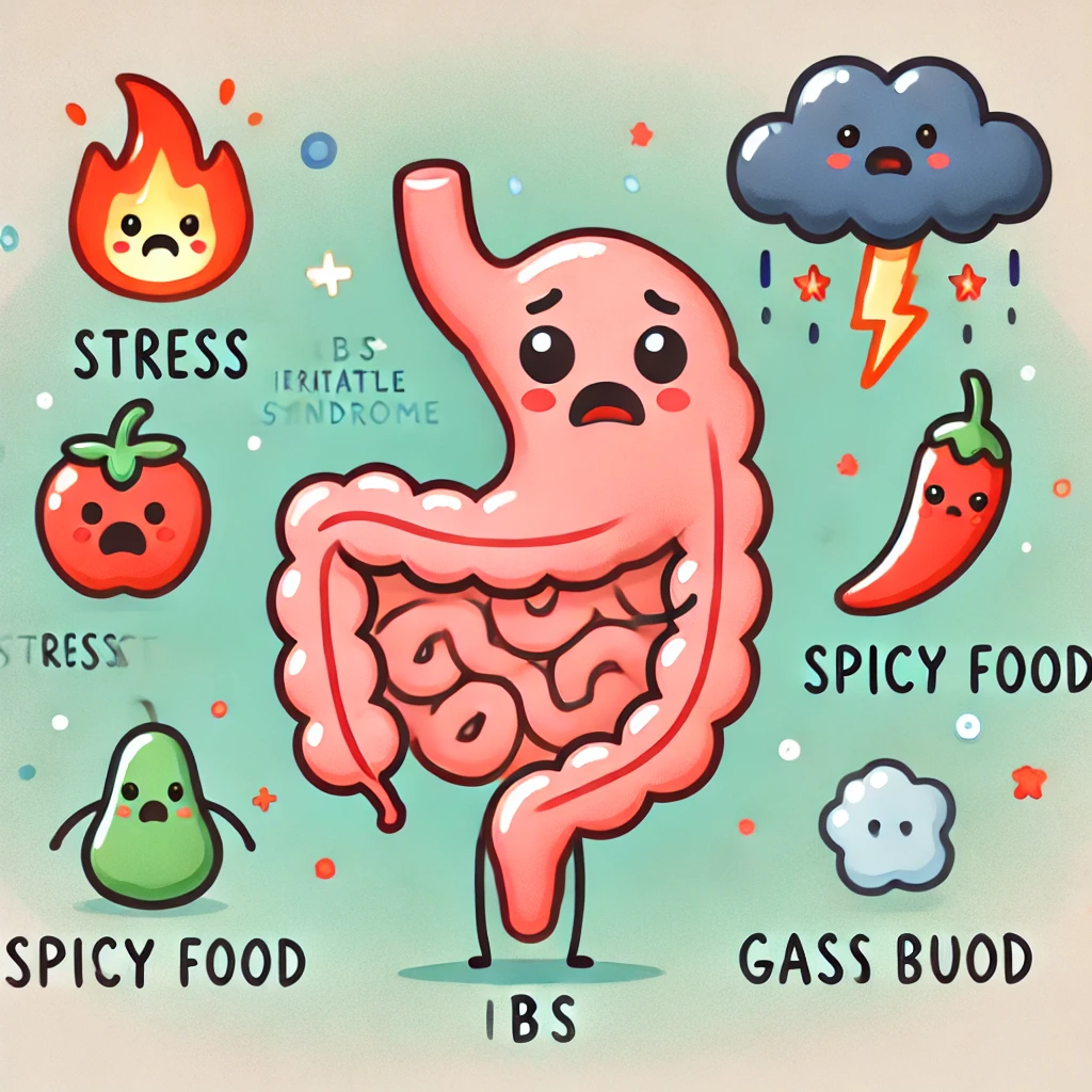 대장이 인상을 찡그리고 있는 일러스트