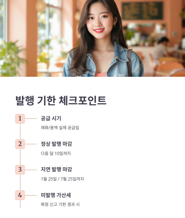 가산세 폭탄 방지! 발행 기한과 미전송 기준