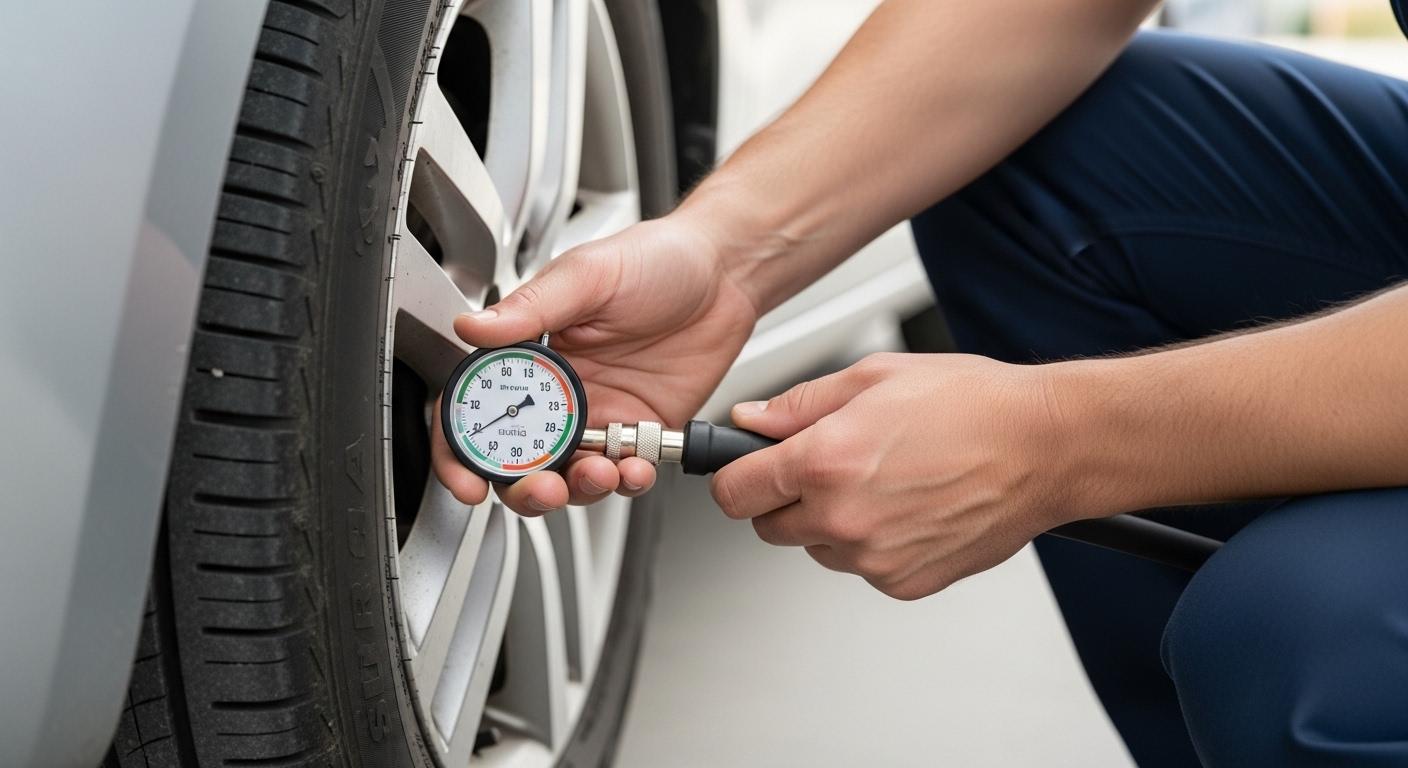 자동차타이어에어충전