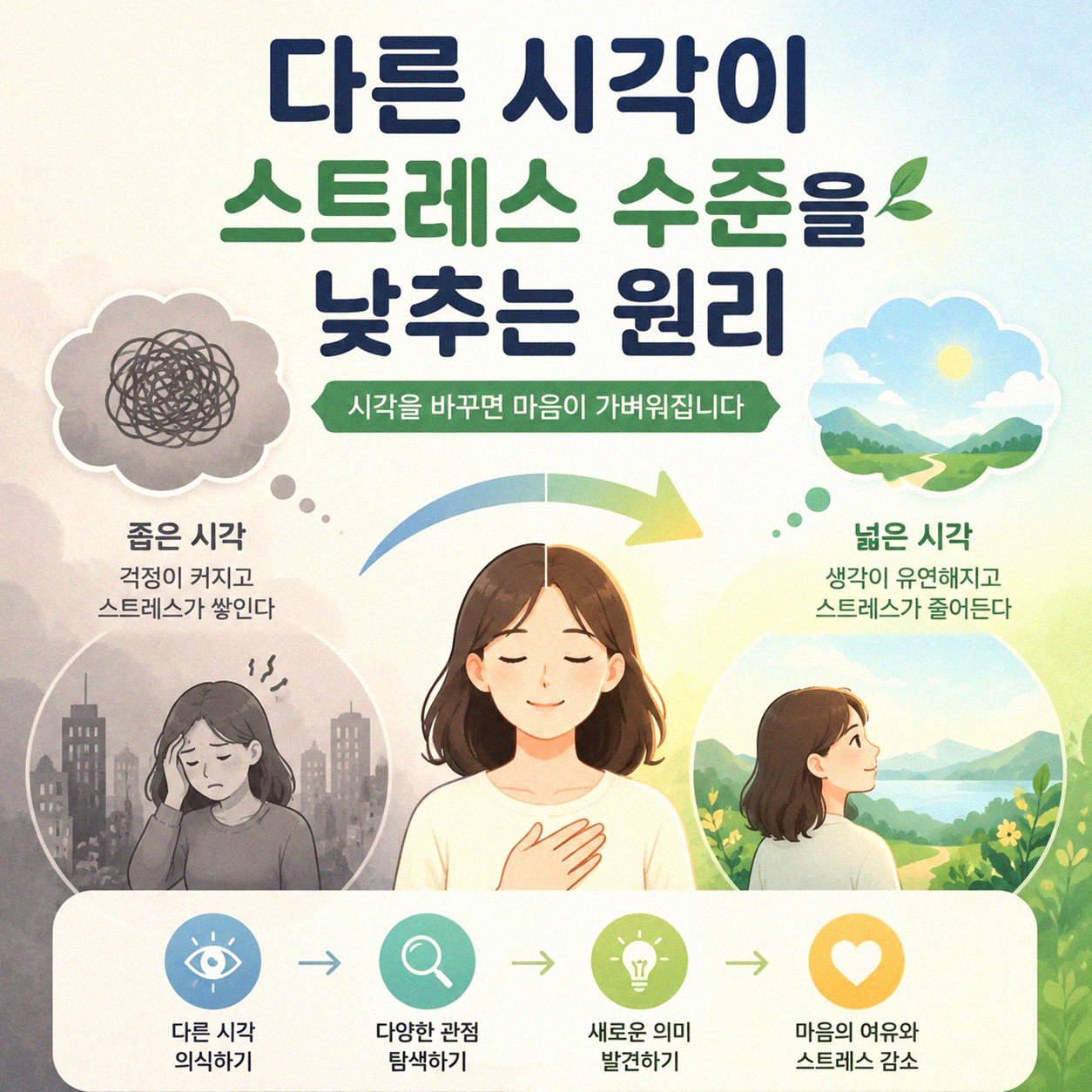 똑같은 상황, 다른 마음이 만드는 스트레스 차이