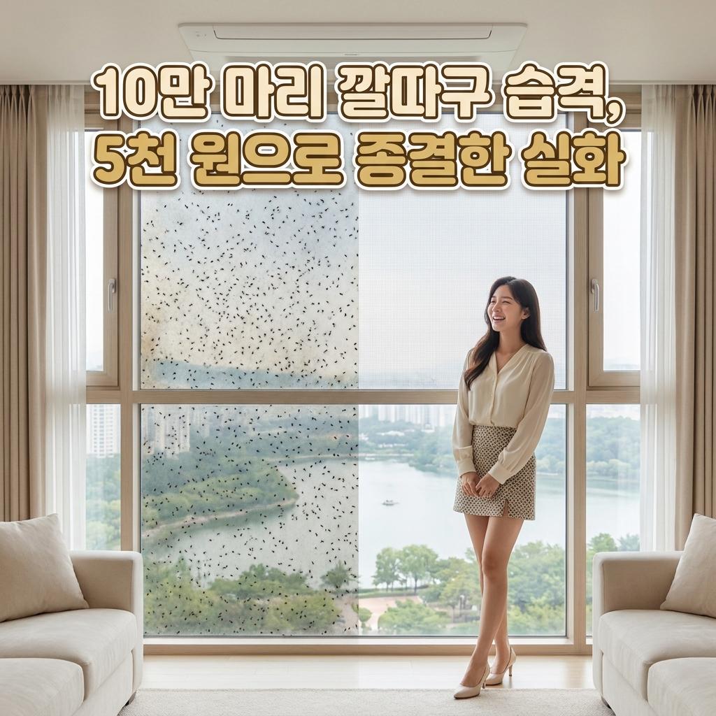 광교 중흥S-클래스 입주민 84㎡ 필수! 호수공원 깔따구 99% 완벽 차단 성공