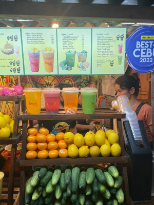 세부-야시장-주스-망고