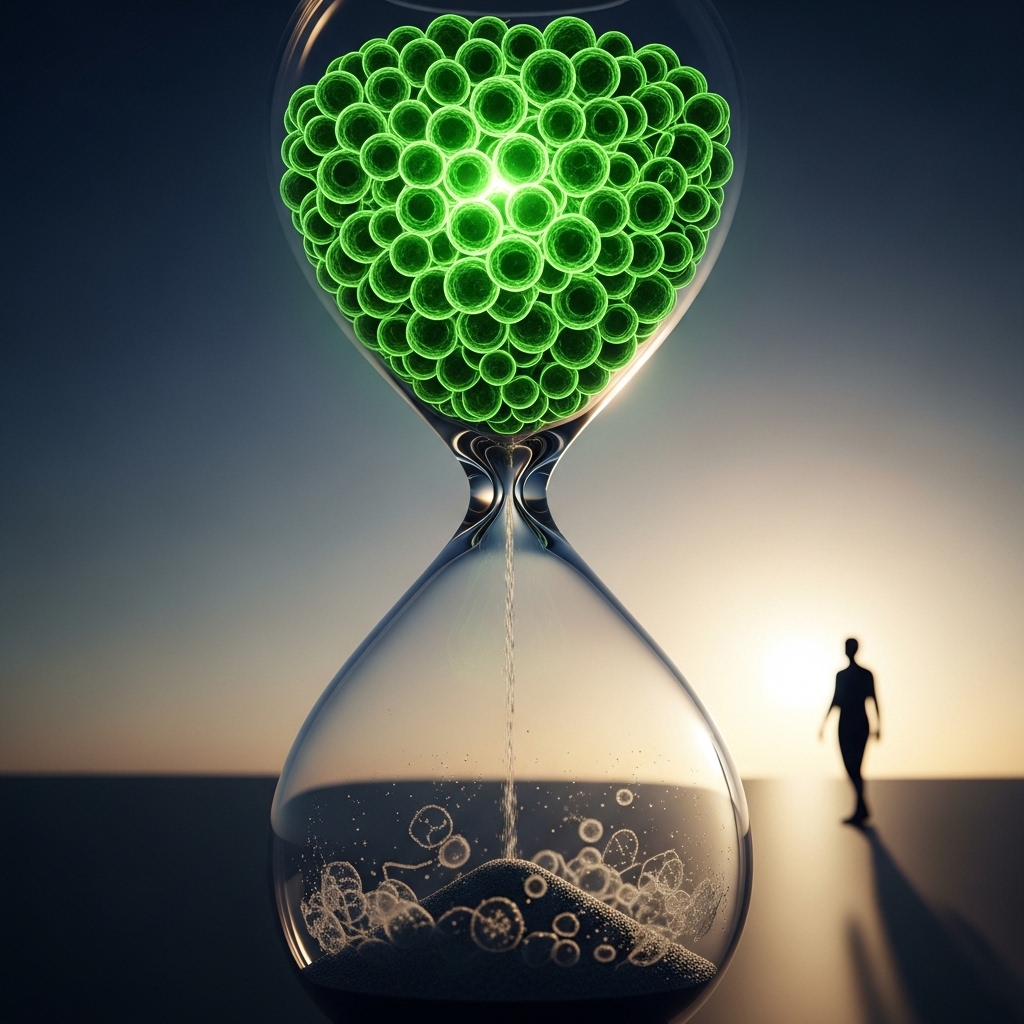 평균수명과 건강수명 사이의 간극을 상징하는 모습