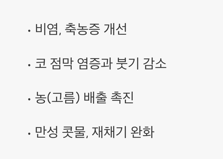 막힌 코를 뻥 뚫어주는 천연 해결사