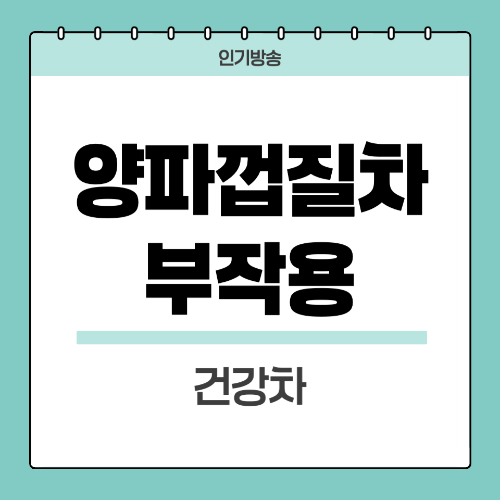 양파껍질차부작용