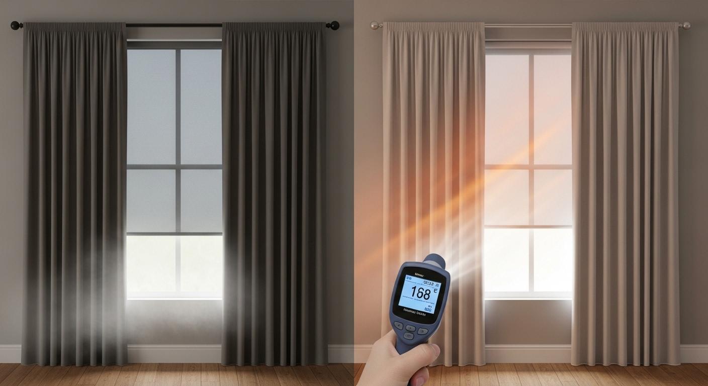 커튼 난방 차이