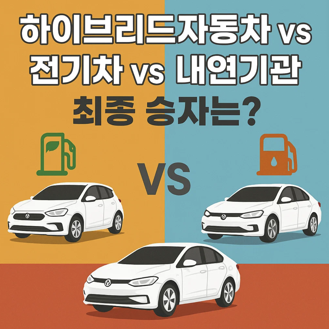 하이브리드자동차 vs 전기차 vs 내연기관, 최종 승자는?
