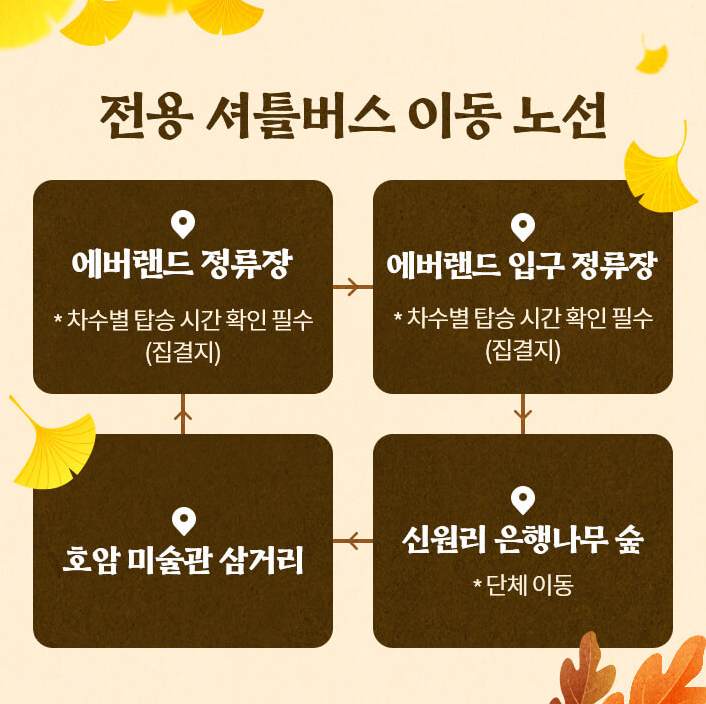 호암미술관 은행나무 숲 바로 예약하기 5