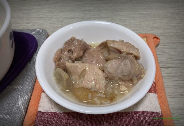 오뚜기 뼈없는순살 삼계탕 2022년 7월 조리 후 닭고기