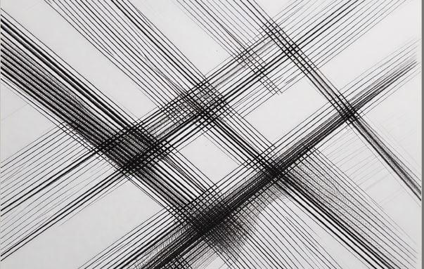 연필 크로스해칭기법