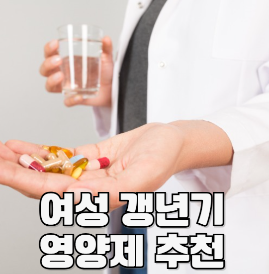 여성 갱년기 영양제 추천