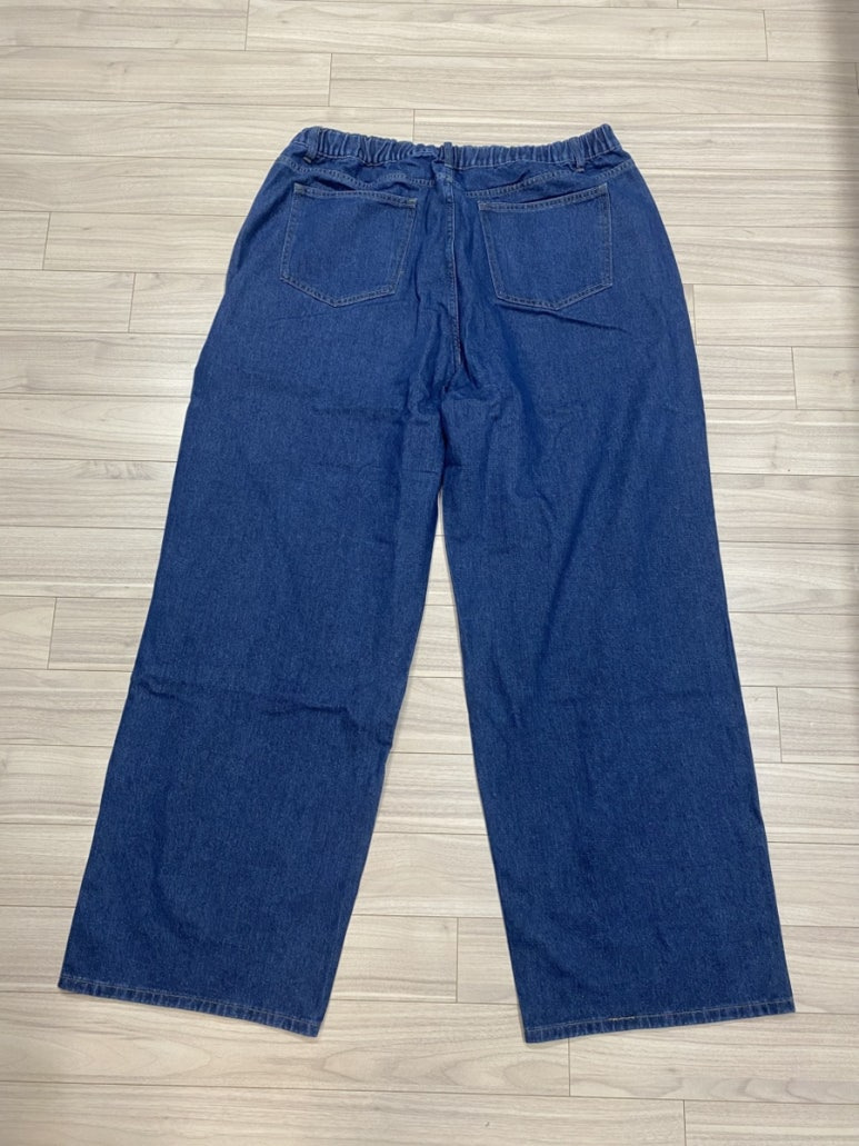 그리너리 크리드 와이드 데님팬츠 중청