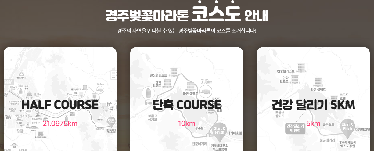 경주 벚꽃 마라톤 대회