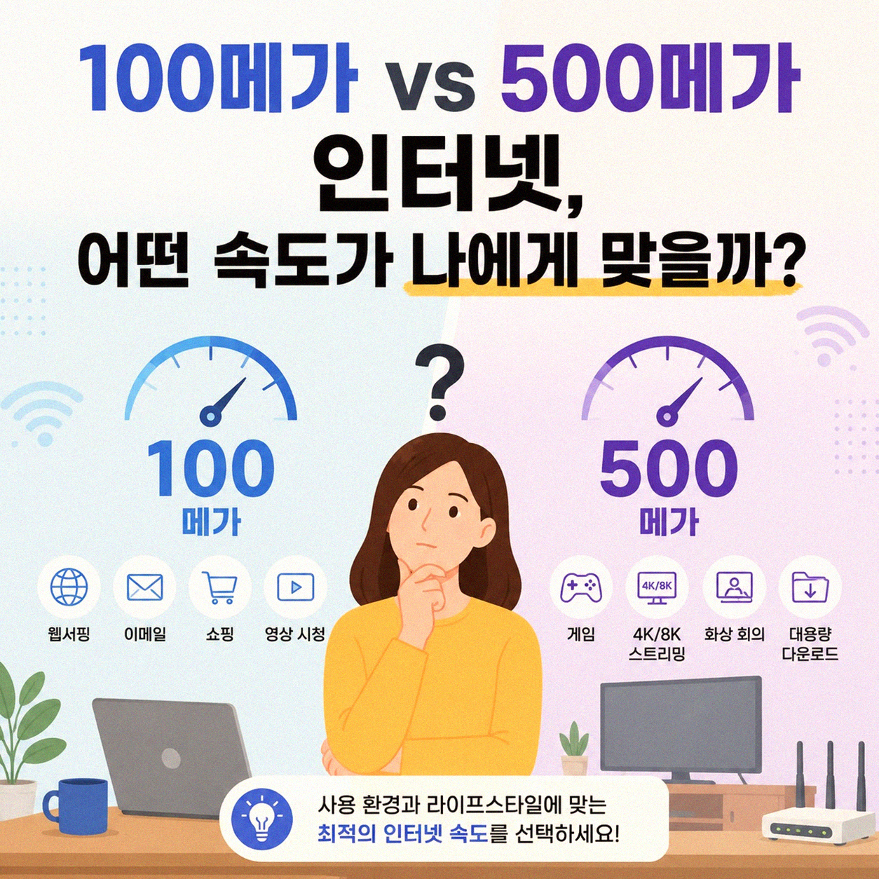인터넷 가입, 설치 당일 현금 지원 100Mbps 500메가 1년 약정 조건은?