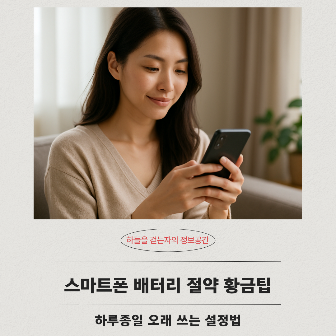 스마트 핸드폰 배터리 절약 황금팁 ❘ 하루종일 오래 쓰는 설정법