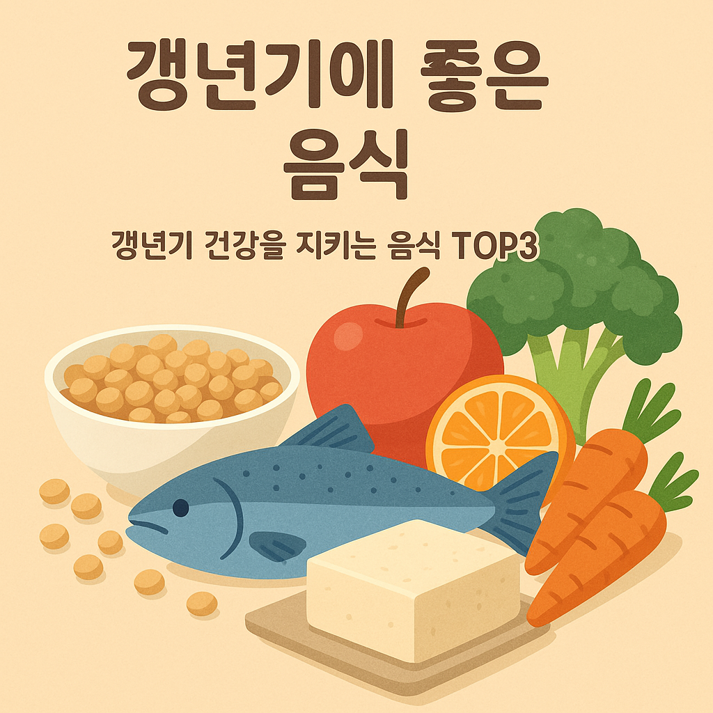 갱년기에 도움이 되는 음식