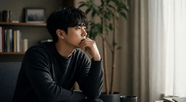 생각에 집중하는 모습