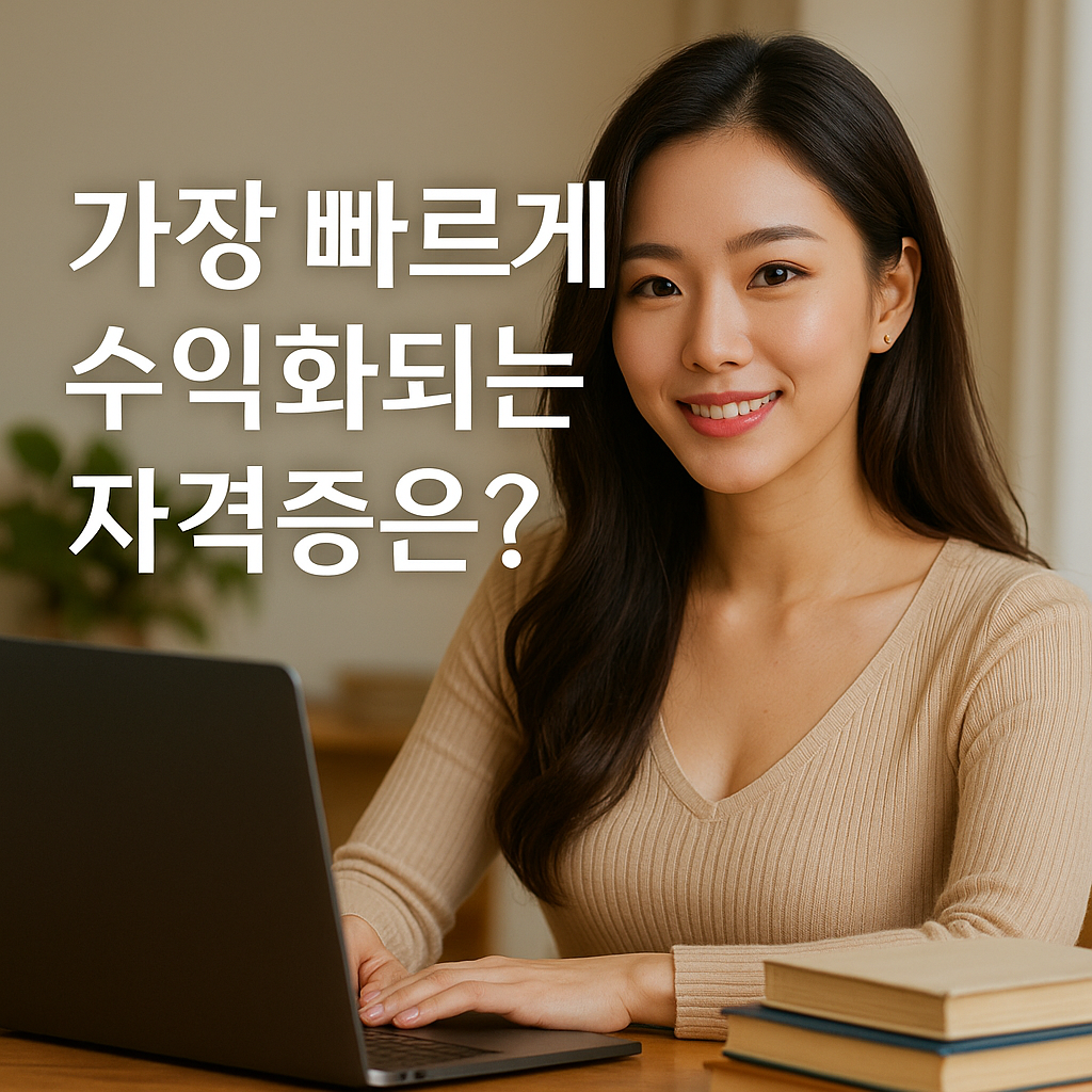 3개월 만에 수익 나는 단기 자격증 TOP5