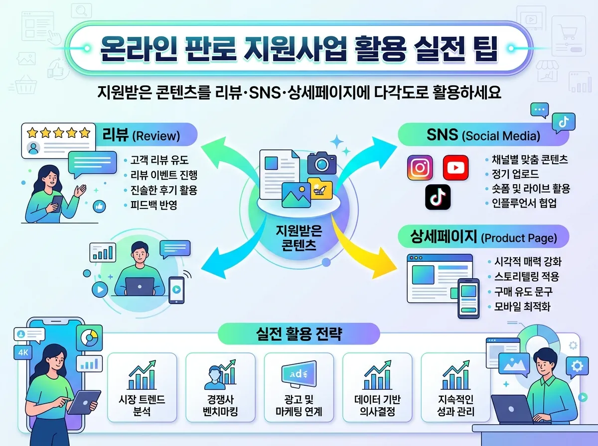 온라인 판로 지원사업 활용 실전 팁