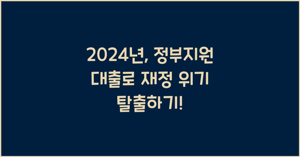 정부지원 대출