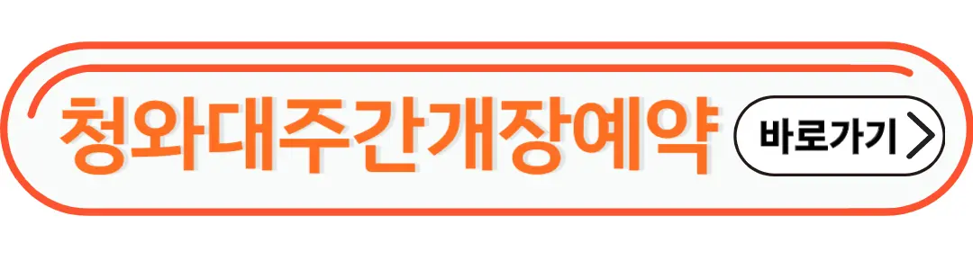 청와대주간개장 예약