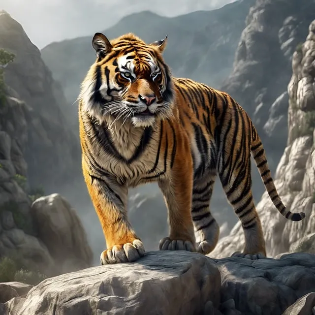 호랑이가 나오는 꿈 사진