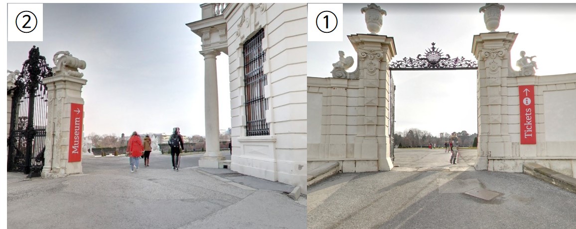 벨베데레 상궁 입구