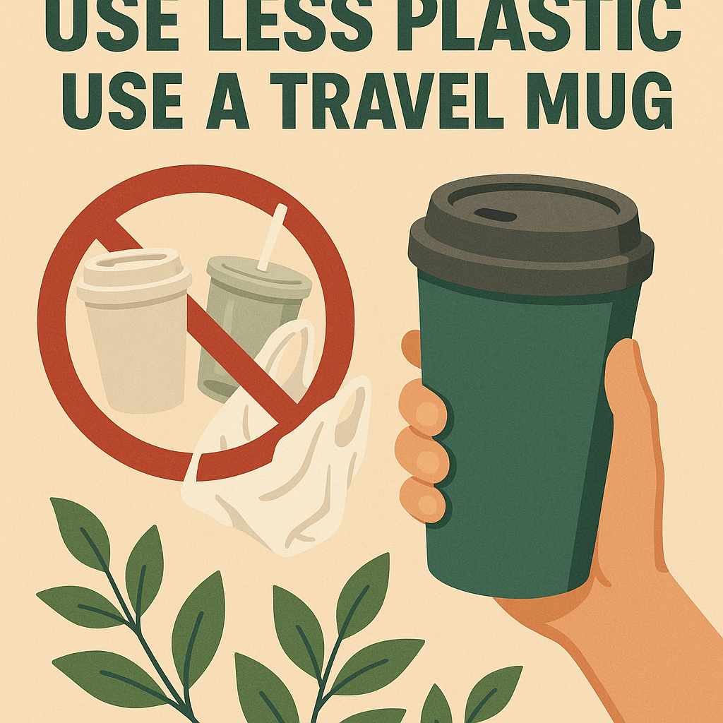 일회용품 줄이고 텀블러 사용하기