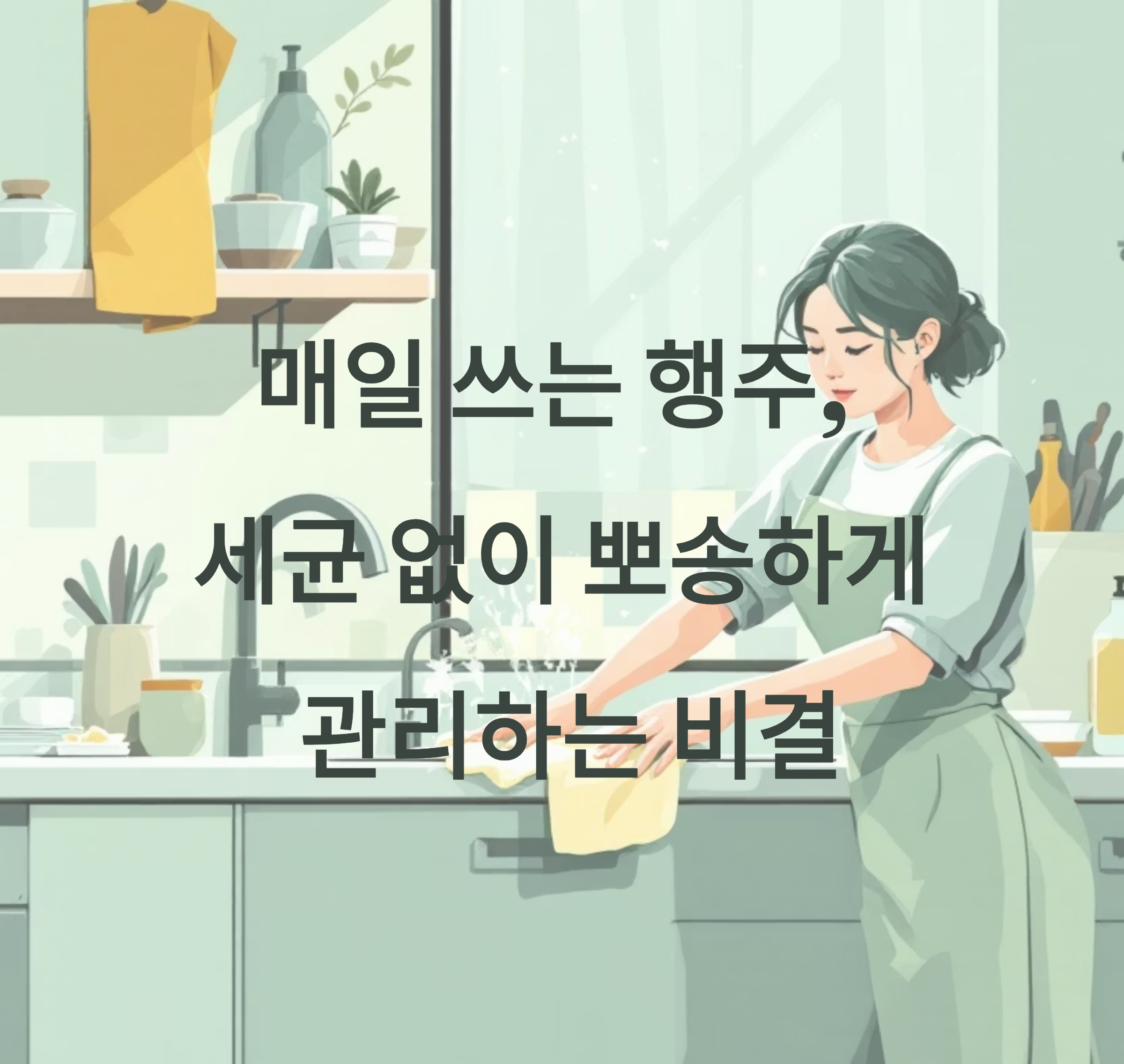 행주 뽀송하게 관리하는 비결