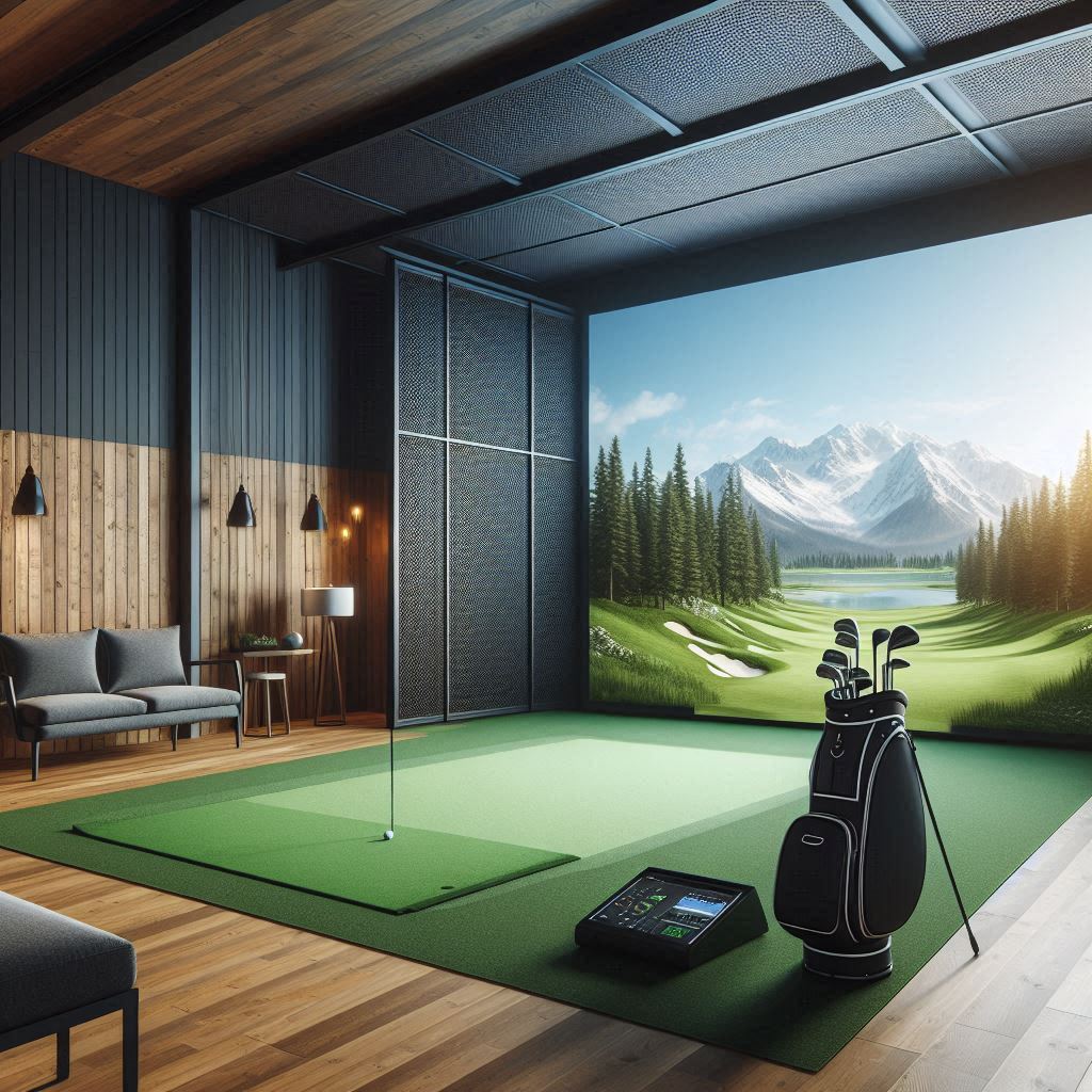 스크린골프장 배경