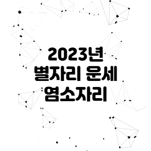 2023년 별자리 운세 - 염소자리 전체운세