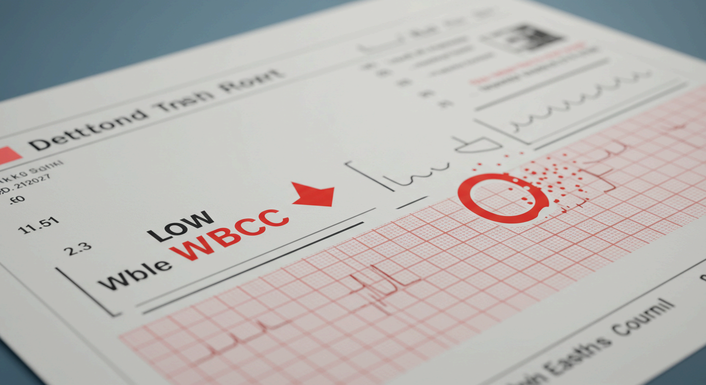 바이러스 감염도 일시적으로 백혈구 수치를 낮춥니다.